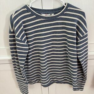 Navy Blue and White Striped Vineyard Vines Top